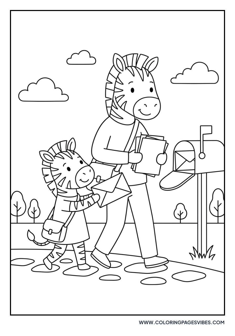 Zoe Zebra and the Mail
