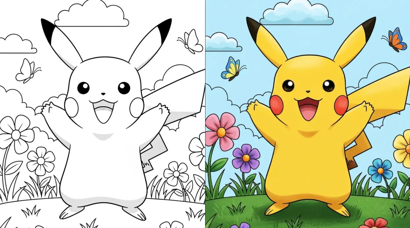 25+ Pikachu Coloring Pages (Cute Free Printable PDFs for Kids)