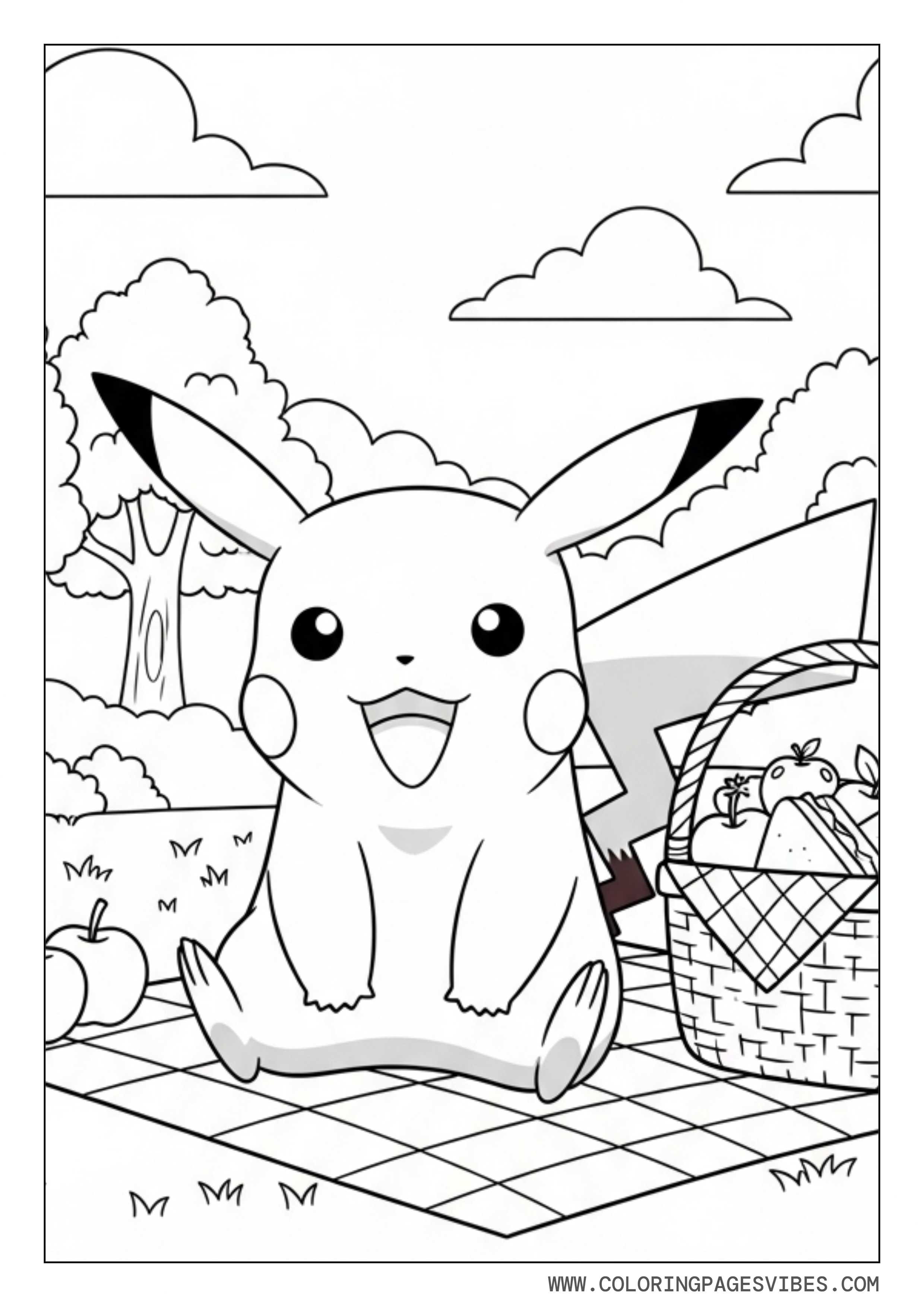 Pikachu on a Picnic