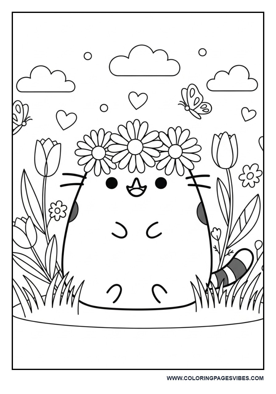 Flower Crown Pusheen