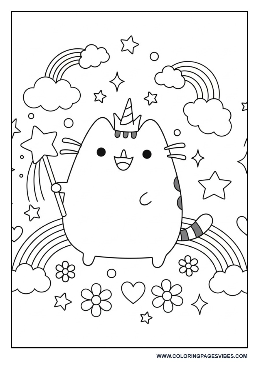 Magical Unicorn Pusheen with Wand