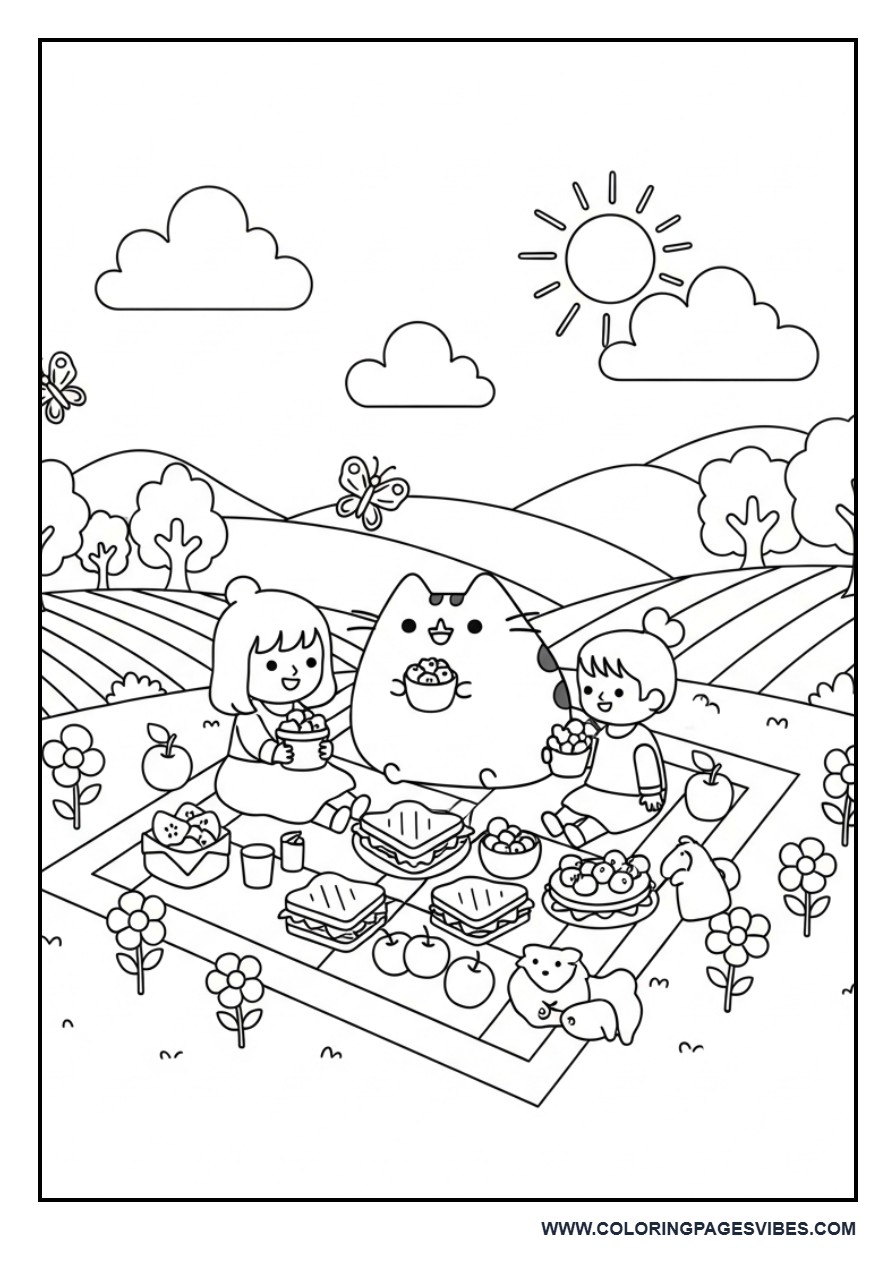 Pusheen Family Picnic