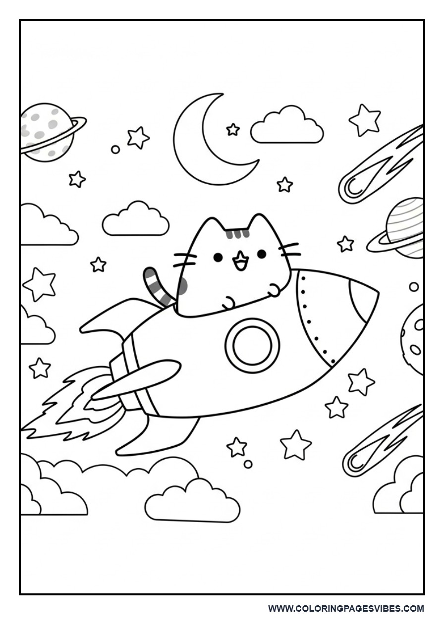 Pusheen Rocket Adventure