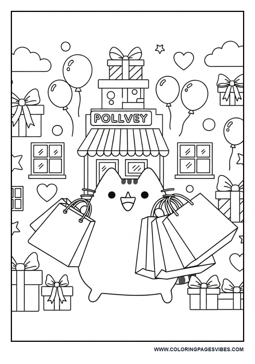 Shopping Day Pusheen