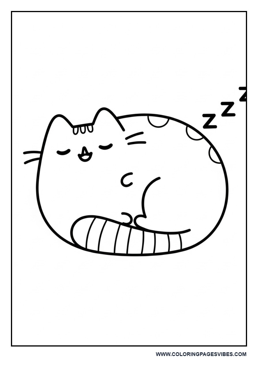 Sleeping Pusheen