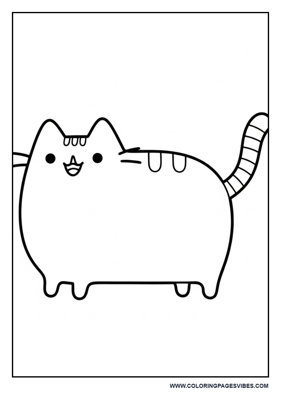 Smiling Full-Body Pusheen