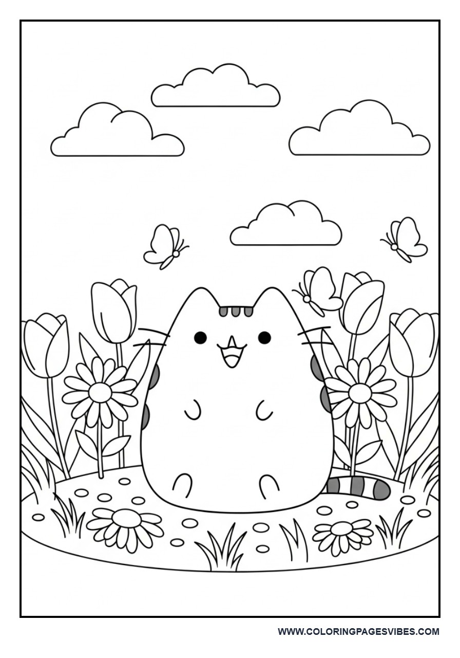 Spring Garden Pusheen