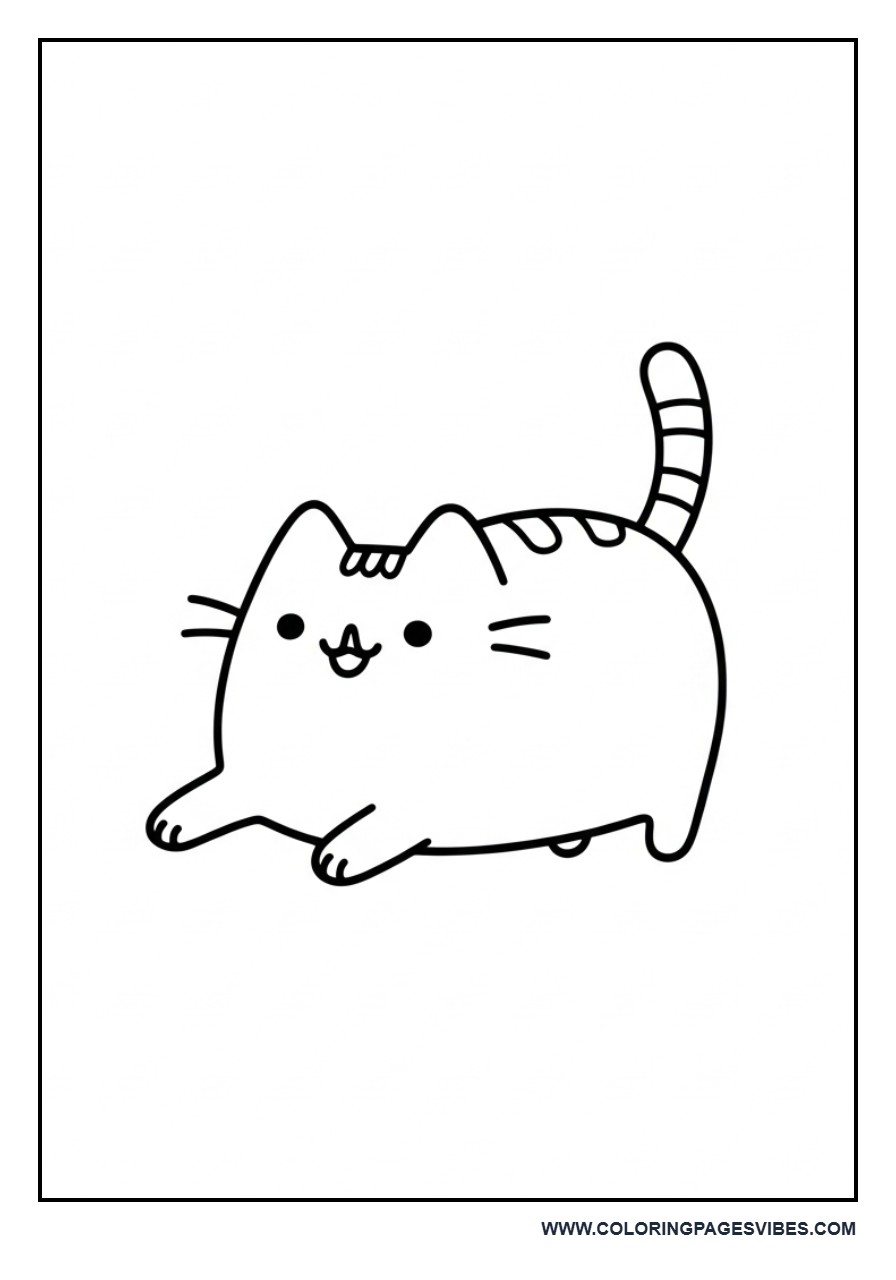 Stretching Pusheen