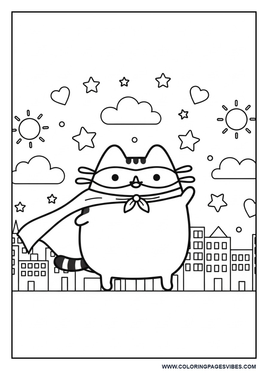 Superhero Pusheen