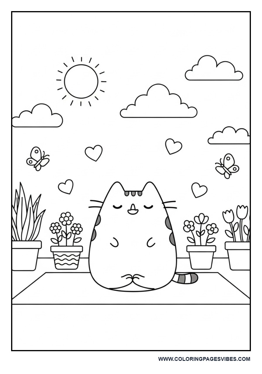 Yoga Pusheen