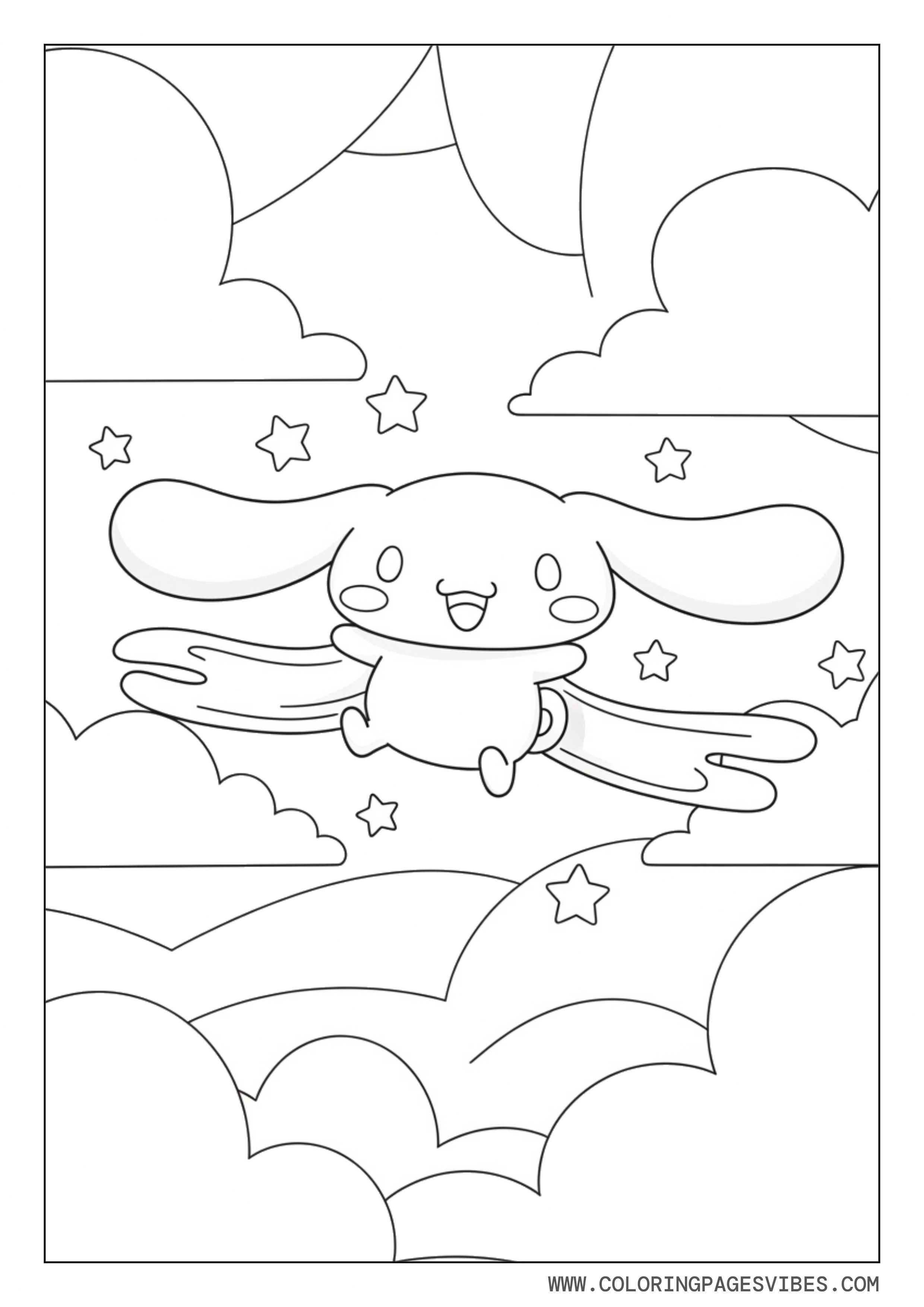 Cinnamoroll In The Clouds