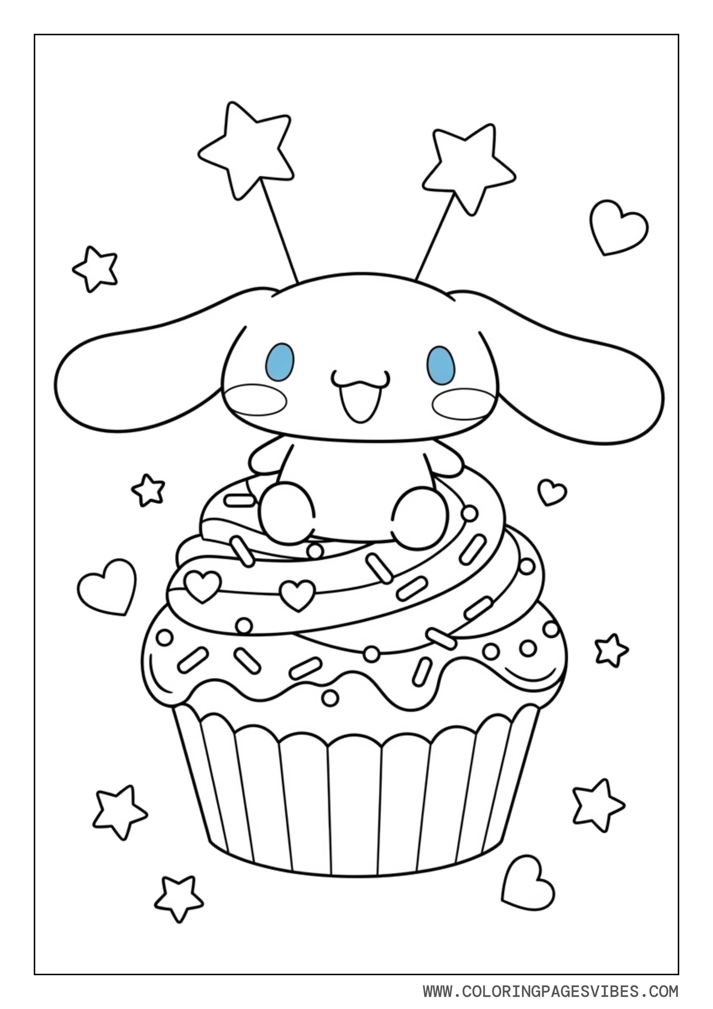 Cinnamoroll On Cupcake
