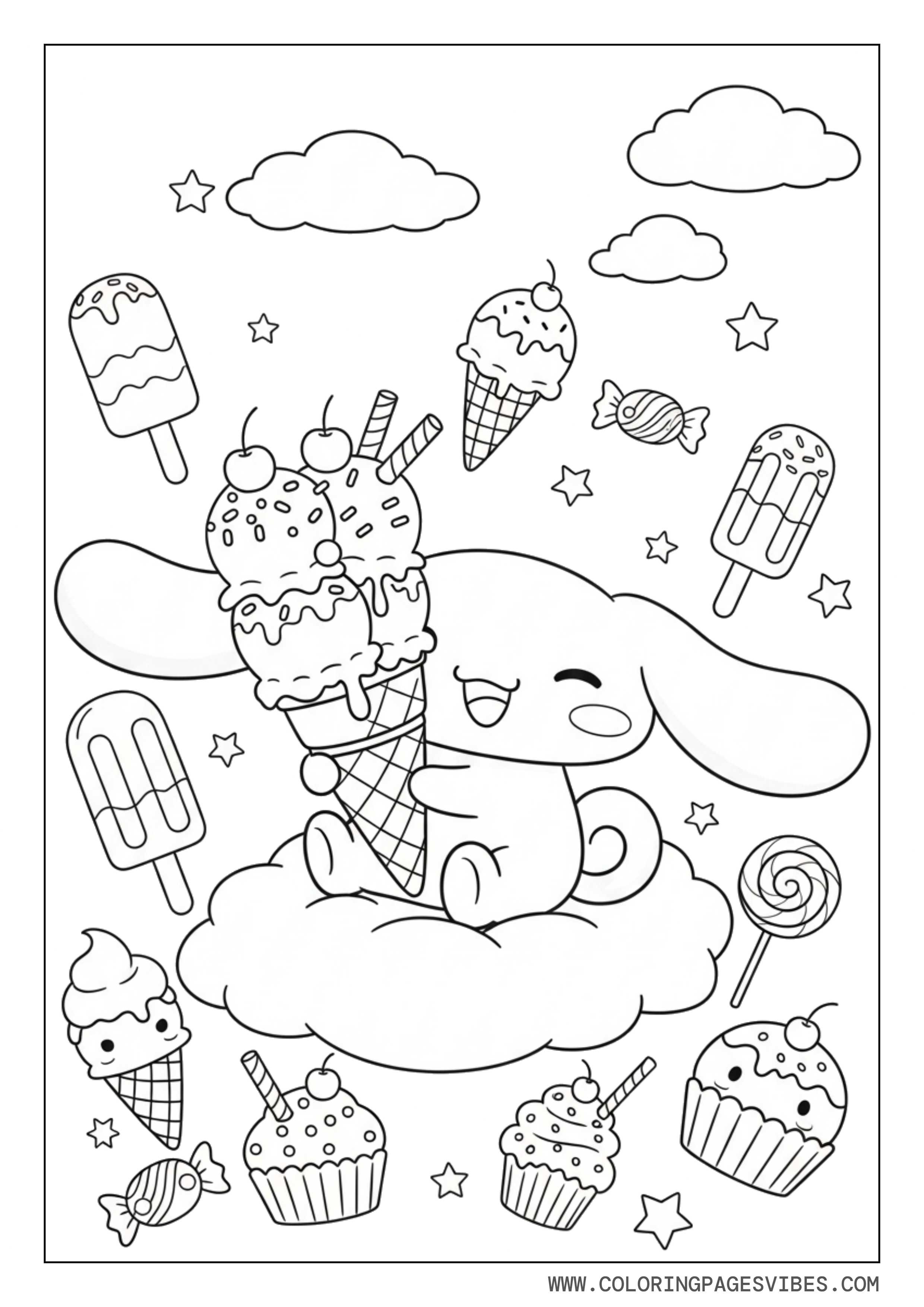 Cinnamoroll With Ice Cream