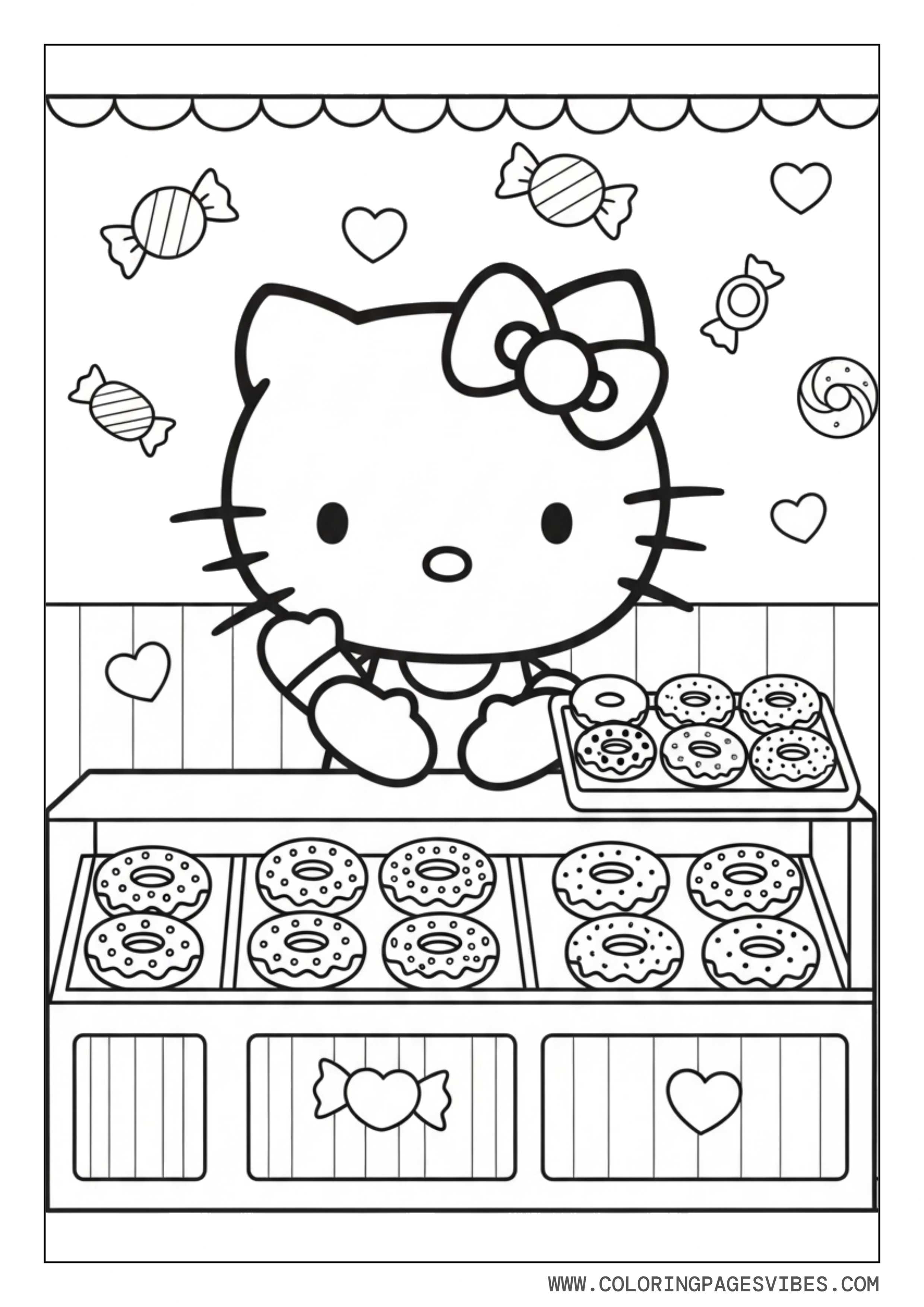 Hello Kitty Donut Shop