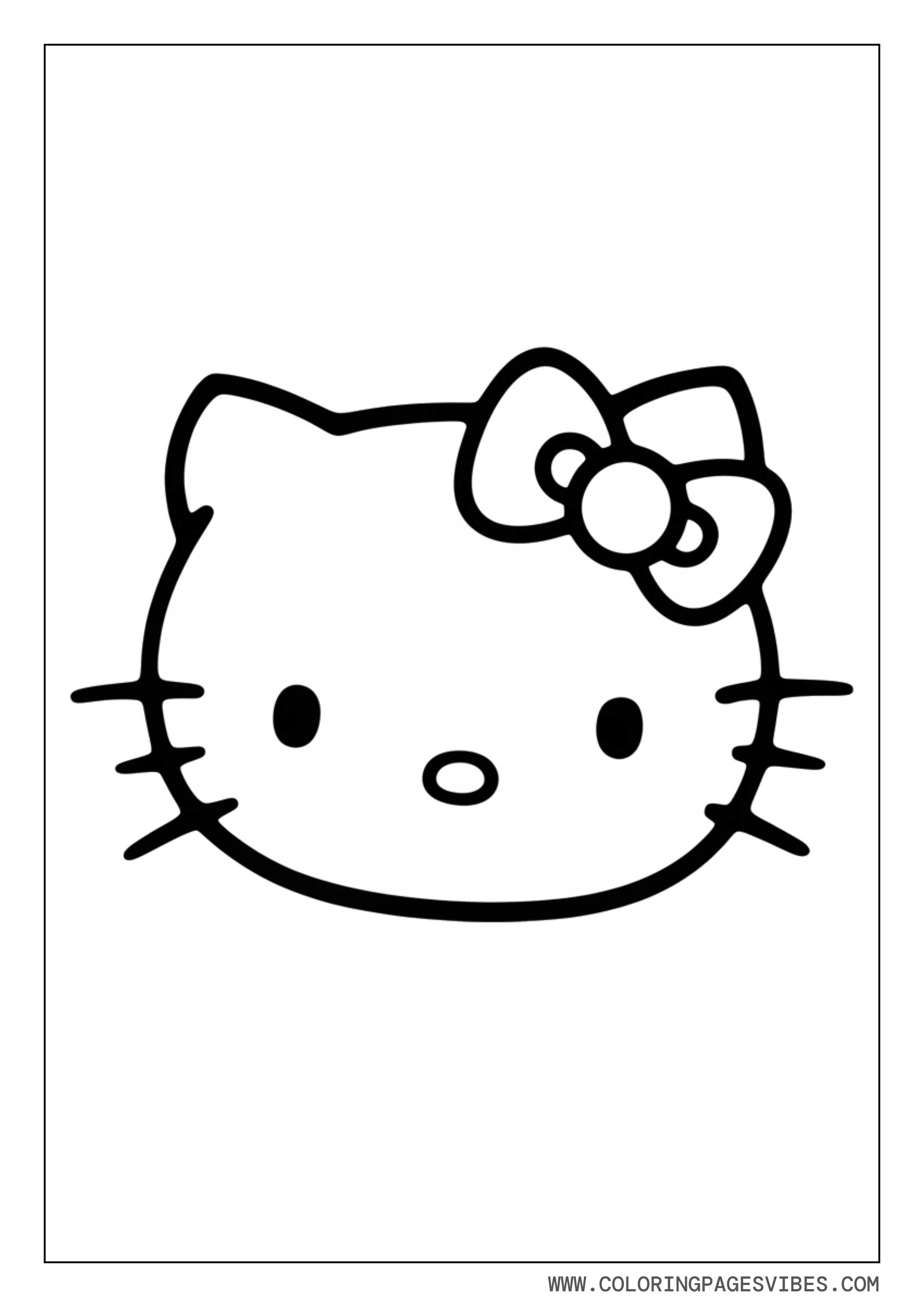 Hello Kitty Face Close-Up