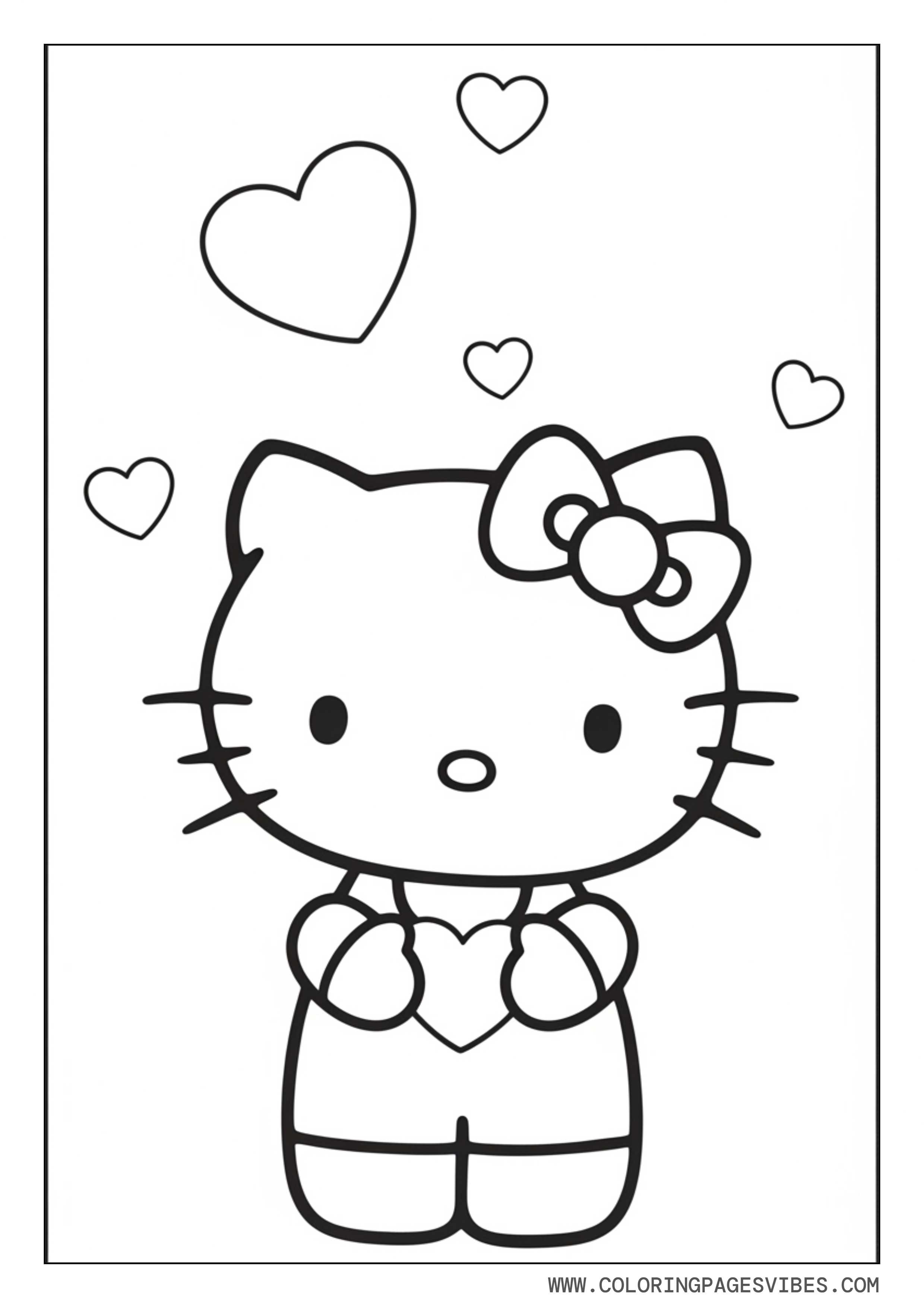 Hello Kitty With Hearts