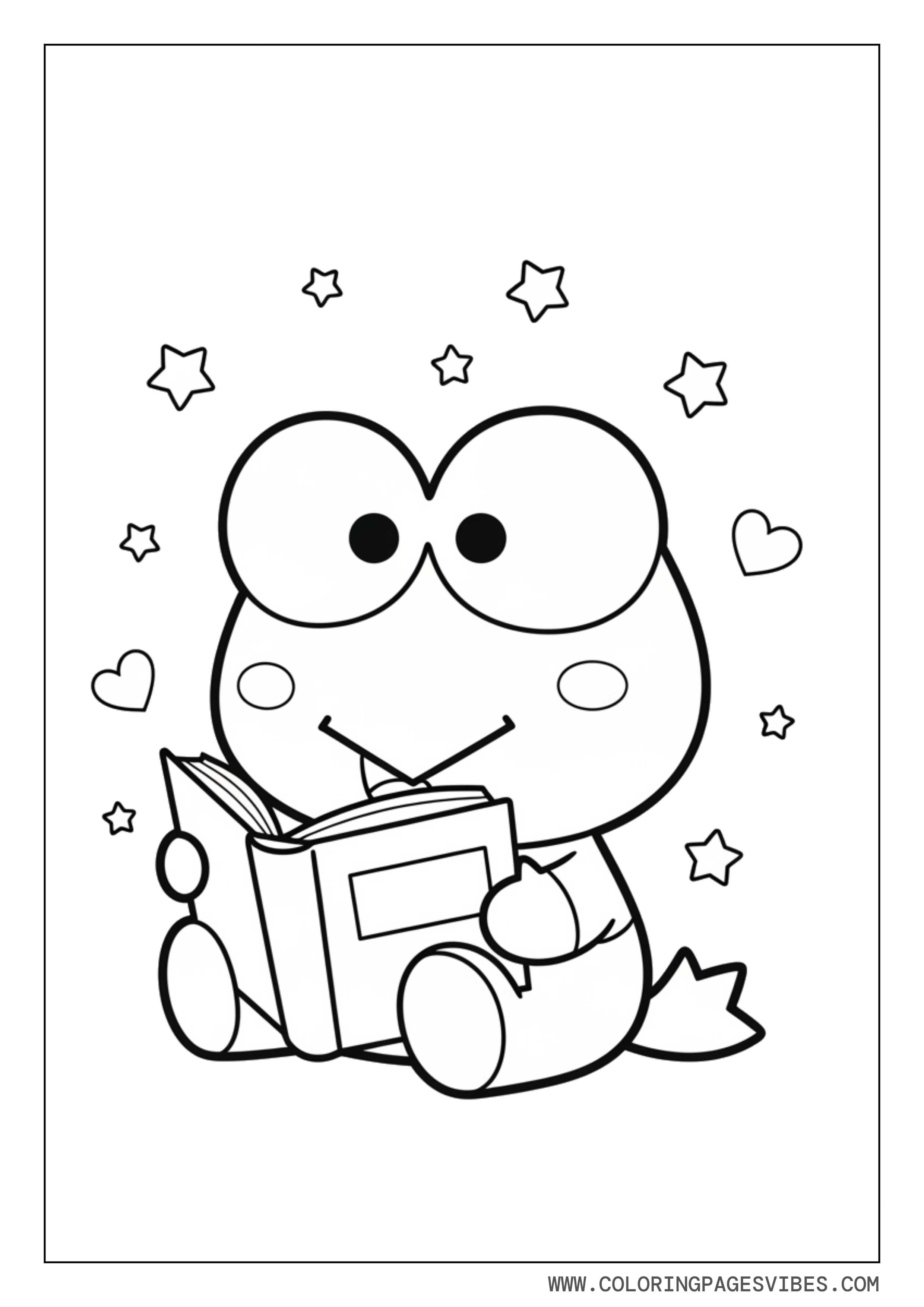 Keroppi Reading Book