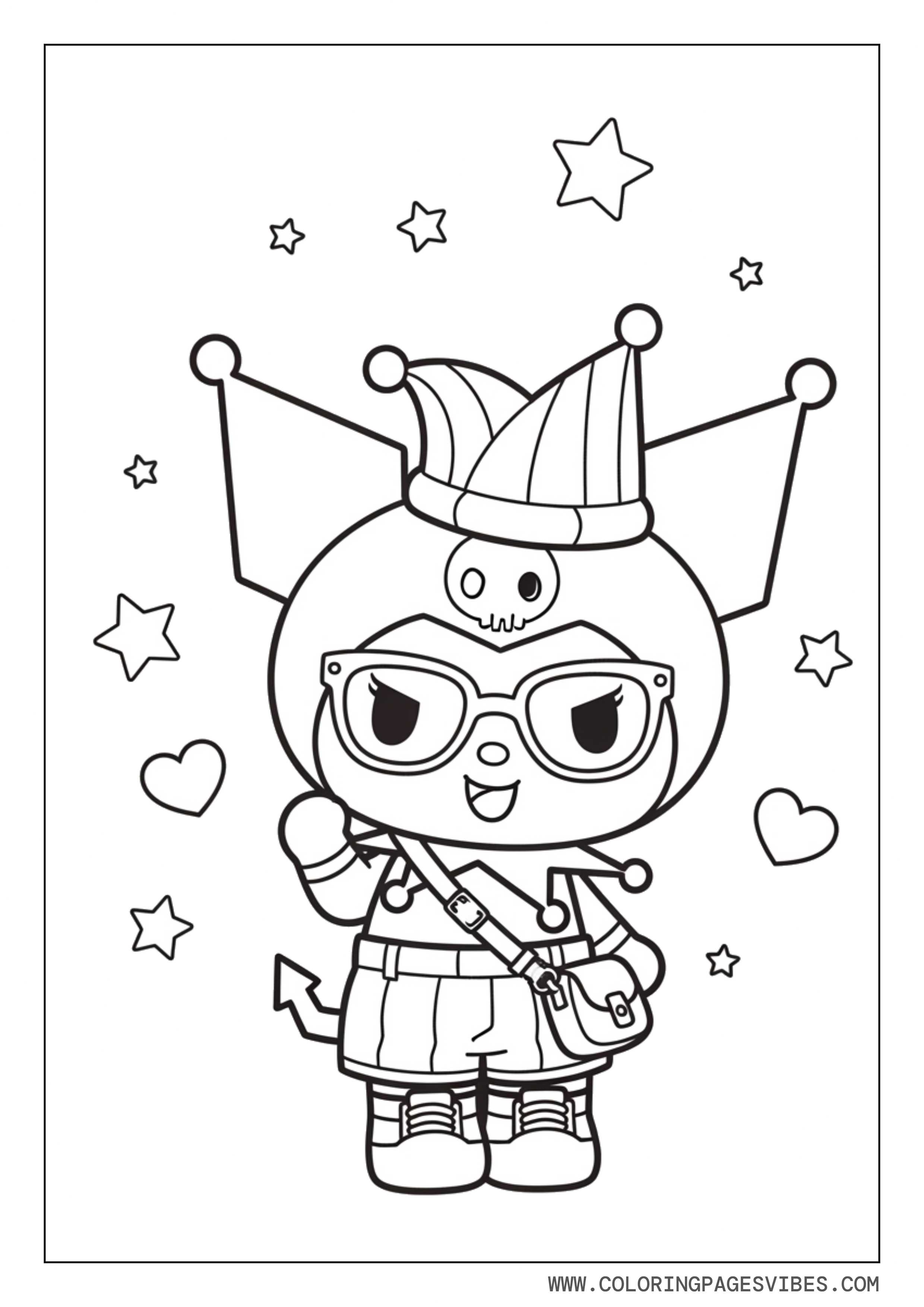 Kuromi Cool Fashion Pose