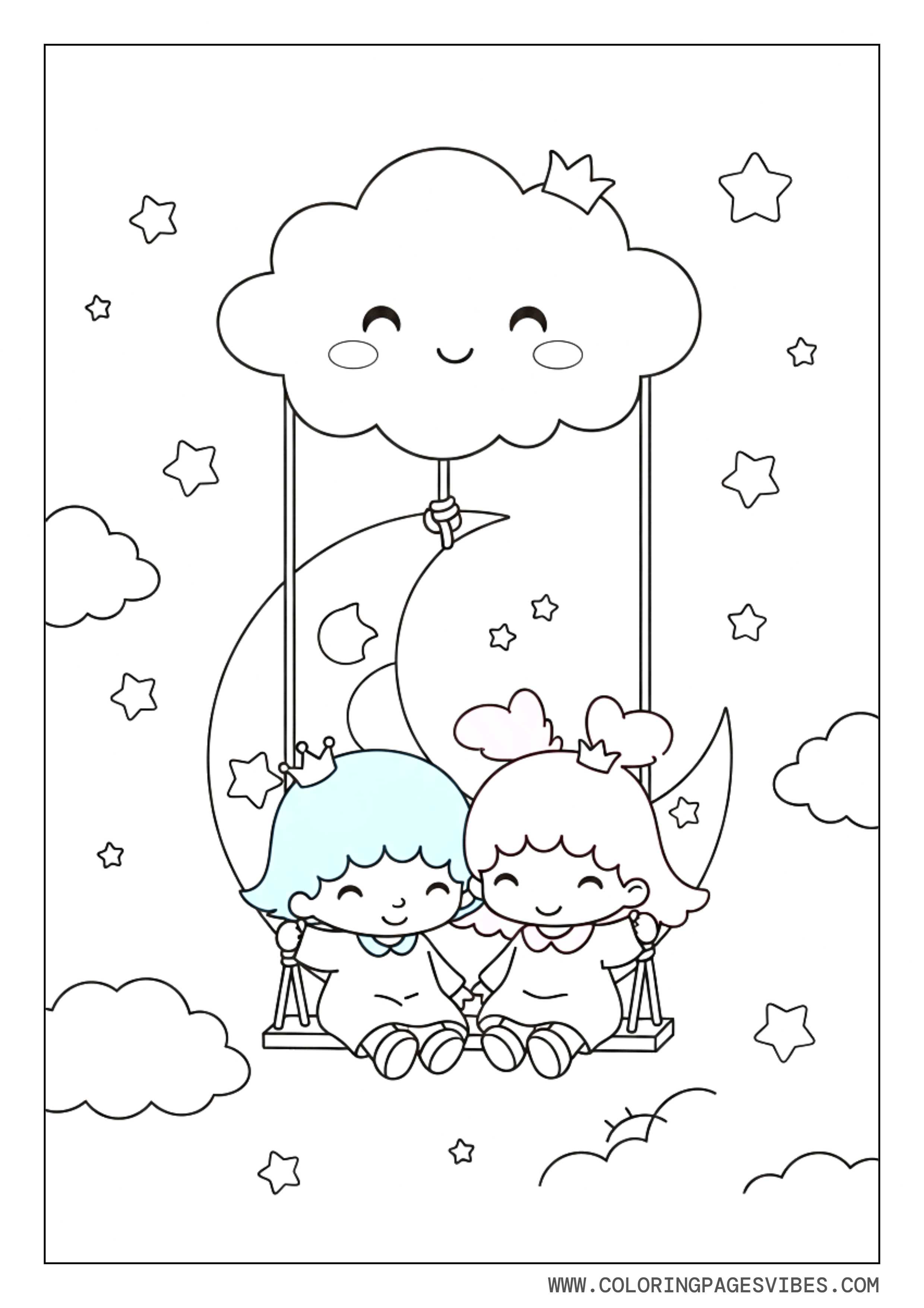 Little Twin Stars On A Swing
