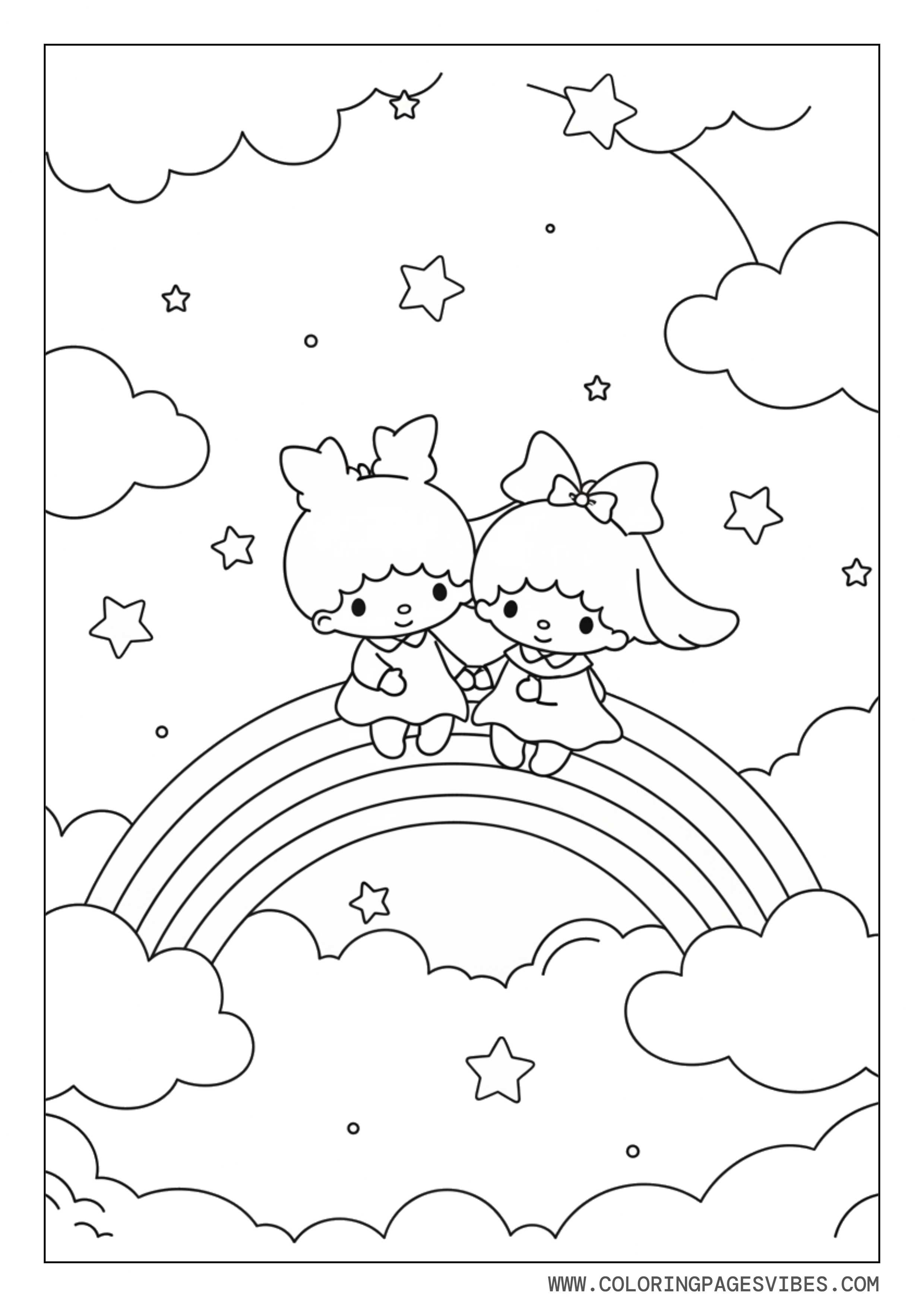 Little Twin Stars On Rainbow