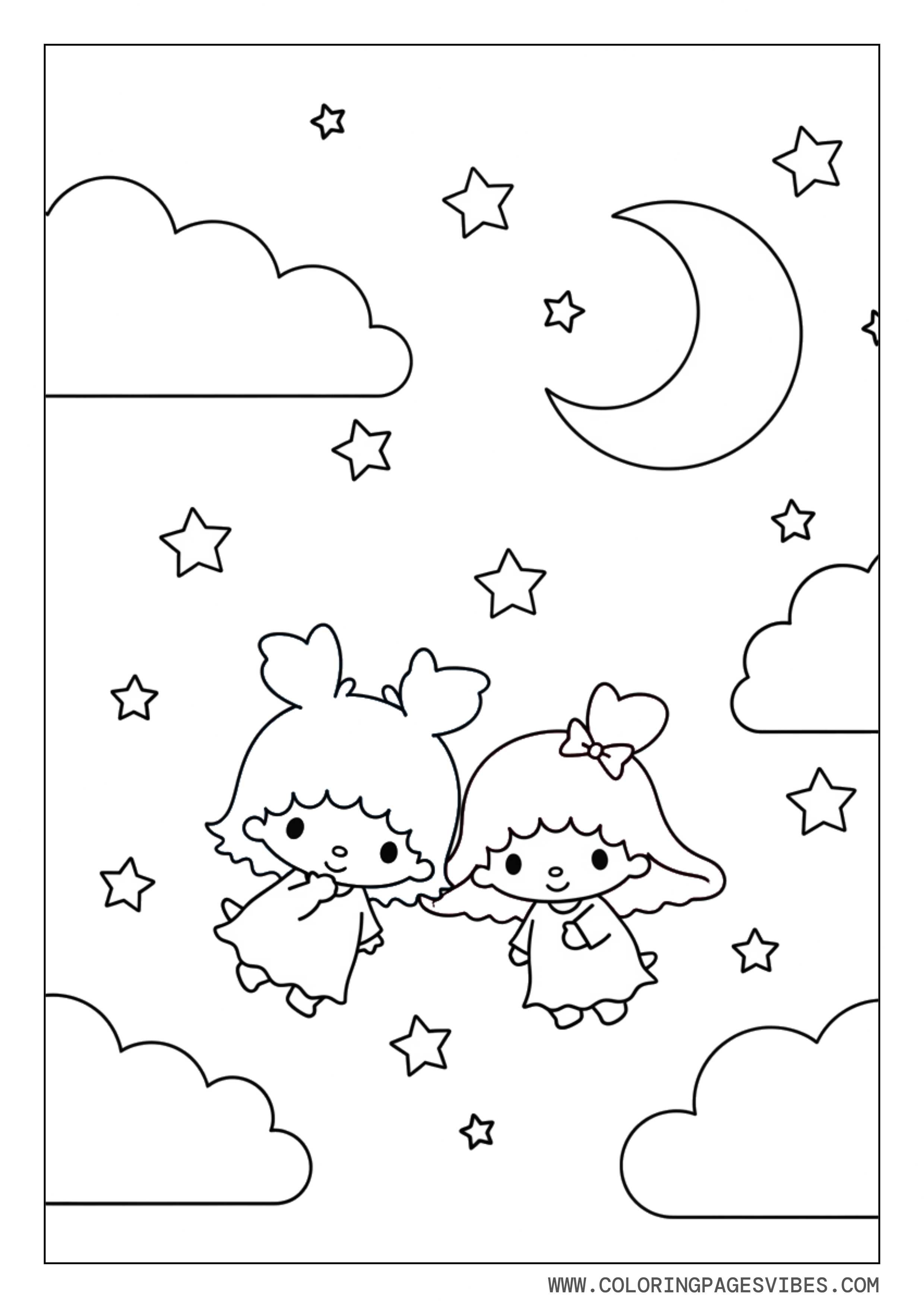 Little Twin Stars Starry Night