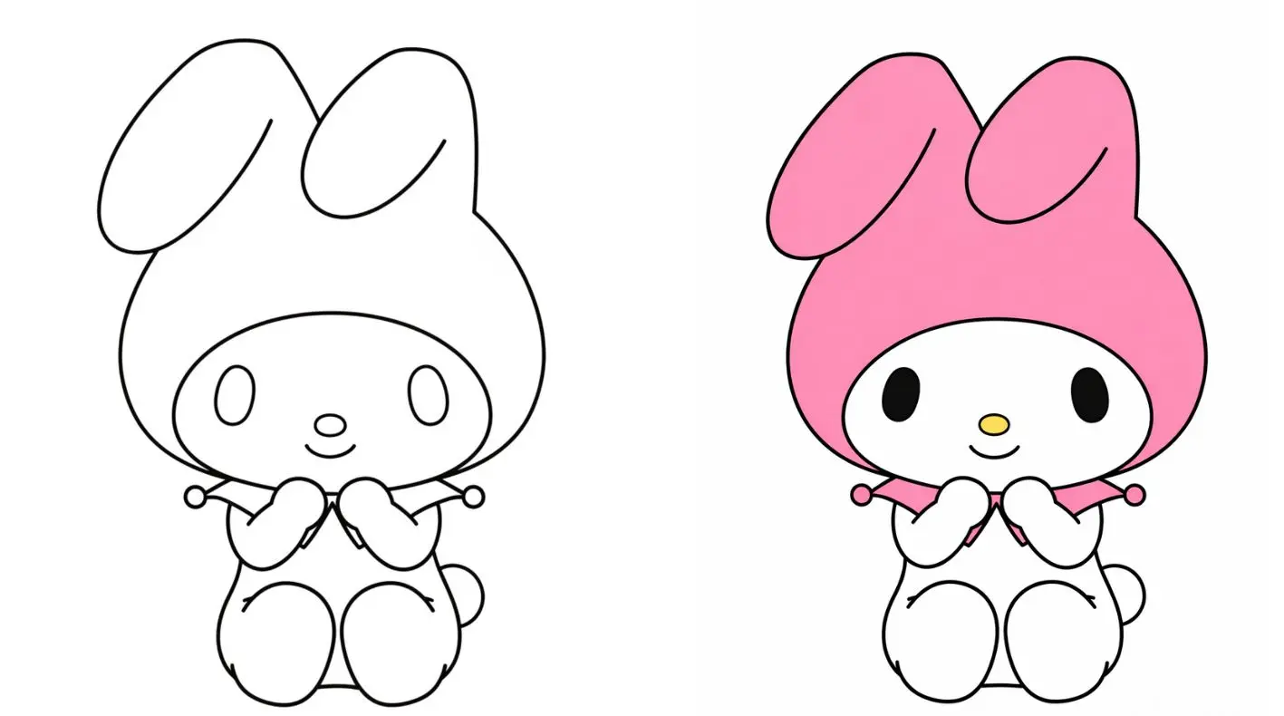 35+ Sanrio Coloring Pages – Hello Kitty, Kuromi & Friends (Free PDF)
