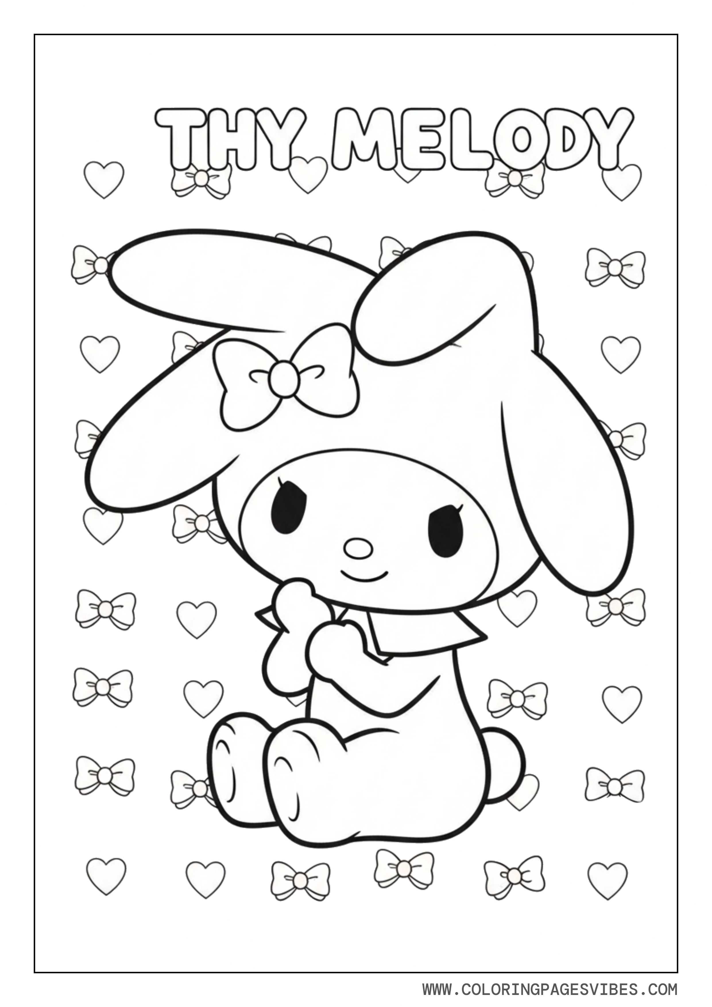 My Melody Heart Pattern