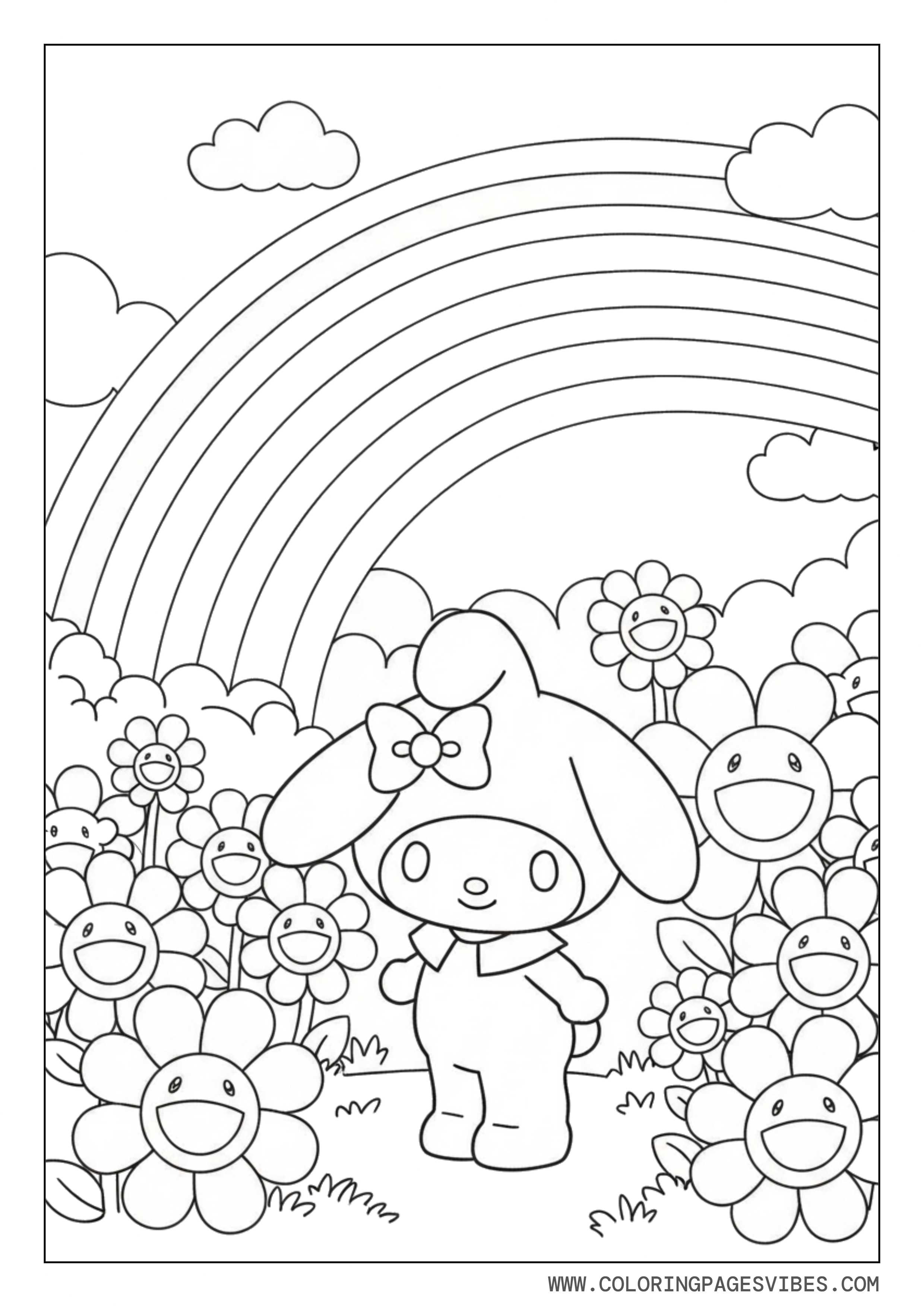 My Melody Rainbow Garden