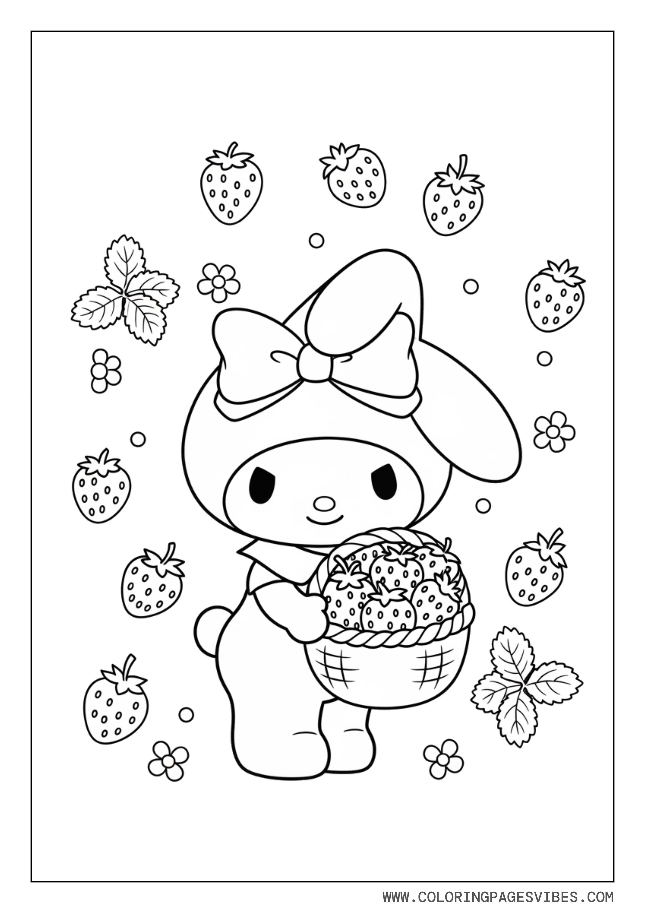My Melody With Strawberry Basket
