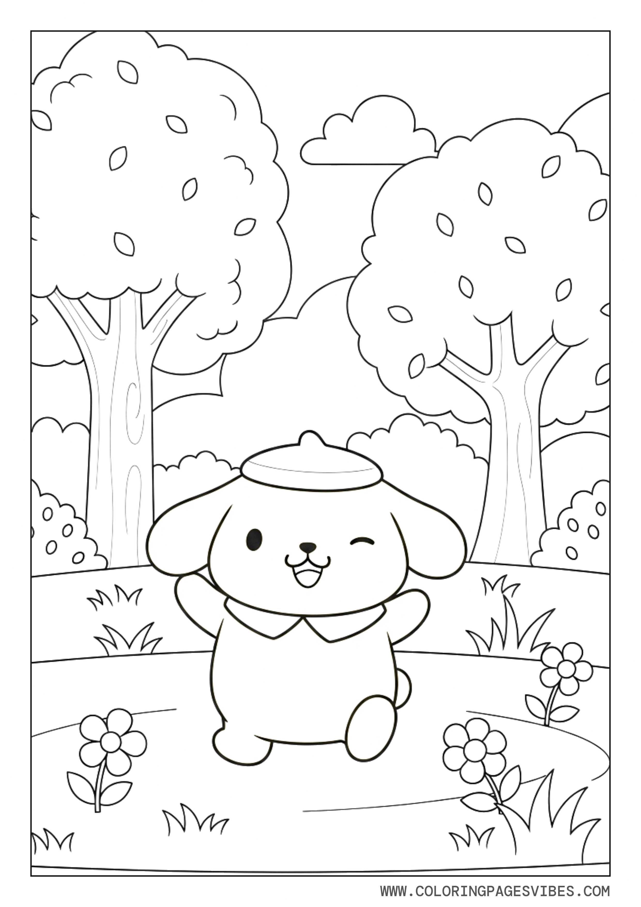 Pompompurin Walking In The Park