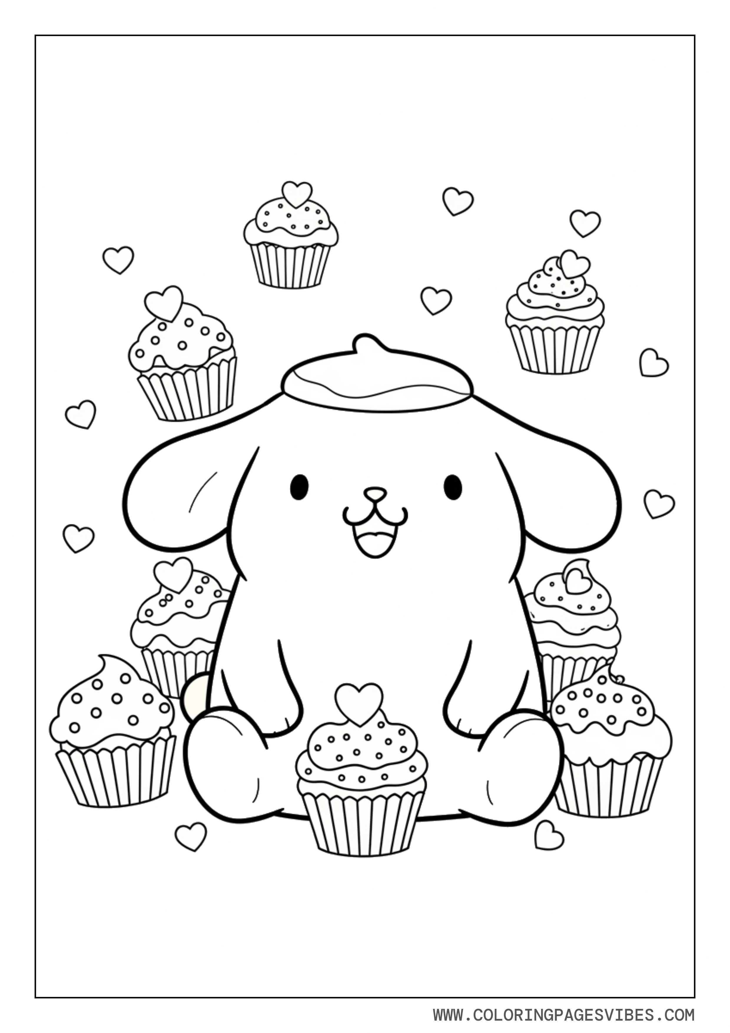Pompompurin With Cupcakes