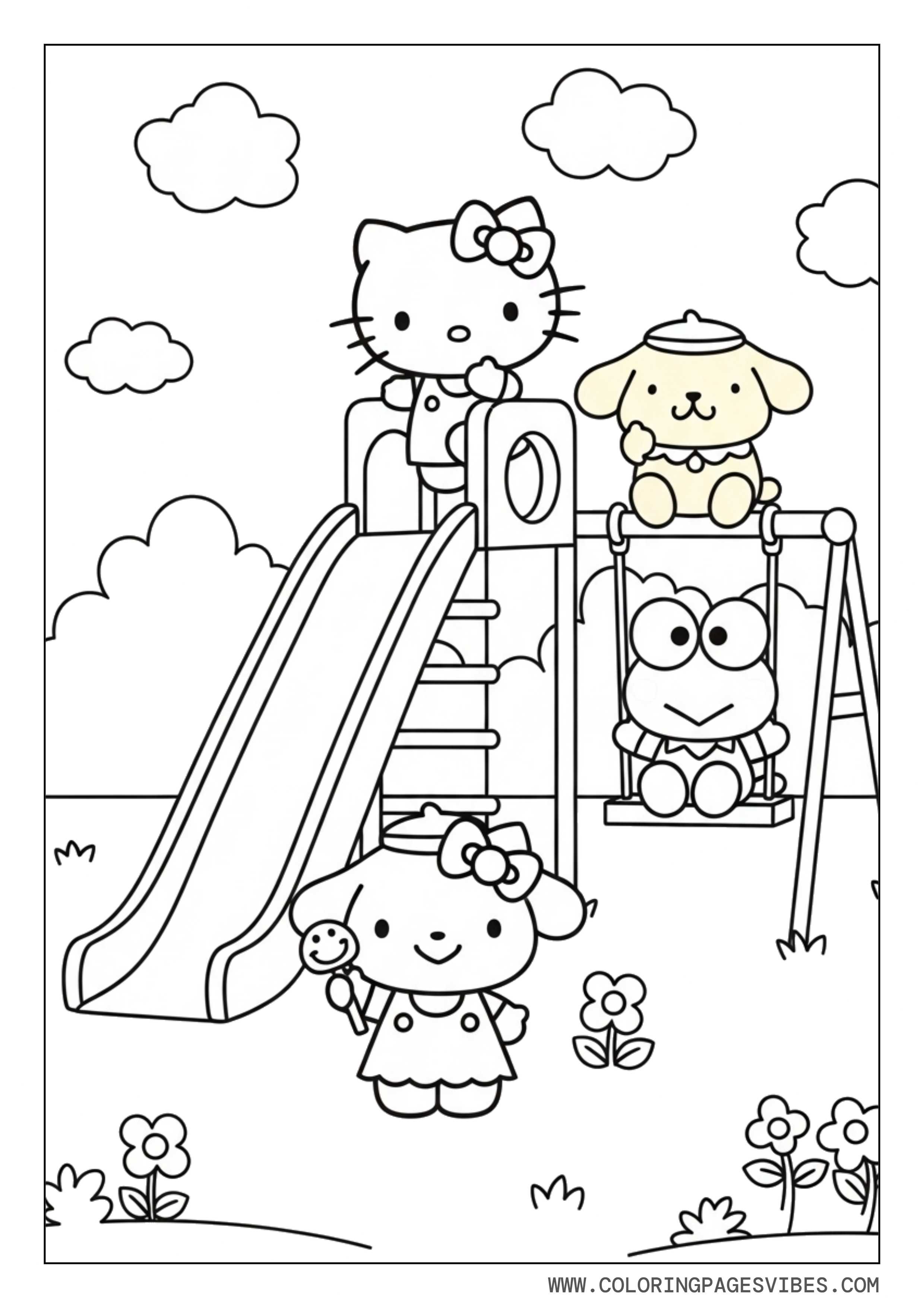 Sanrio Playground Scene