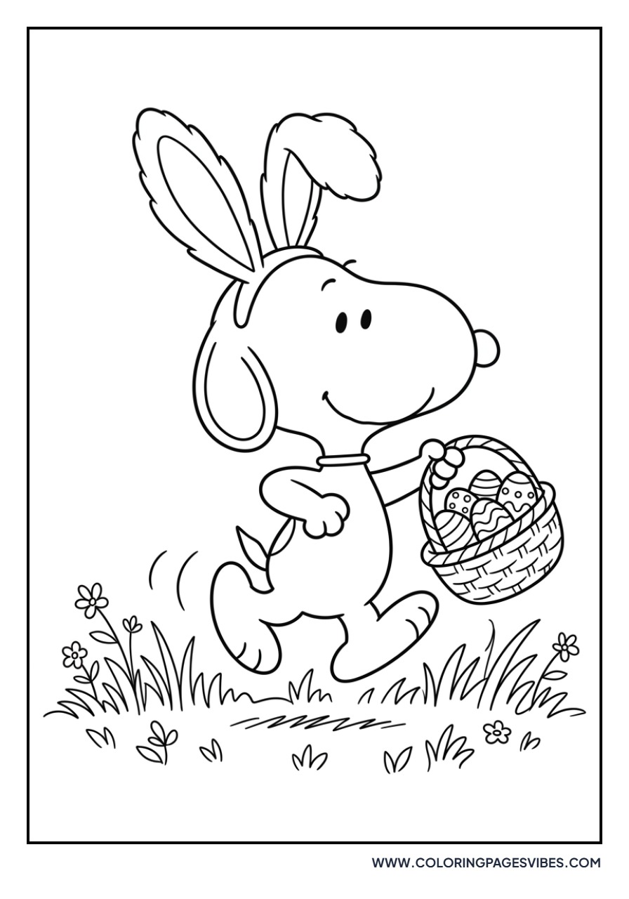 Easter Bunny Snoopy