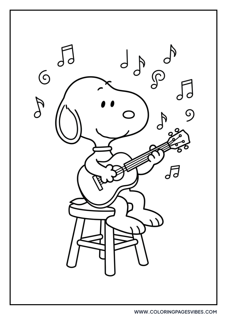 Guitarist Snoopy