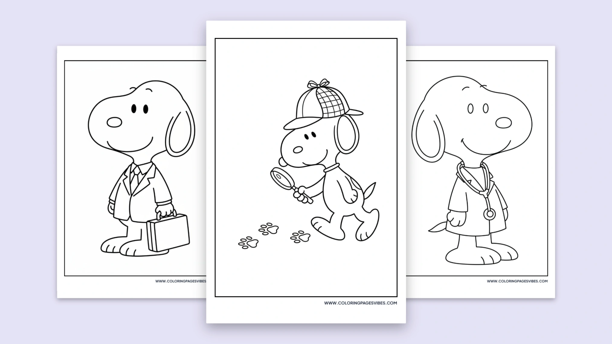 54+ Free Printable Snoopy Coloring Pages (PDF Download)