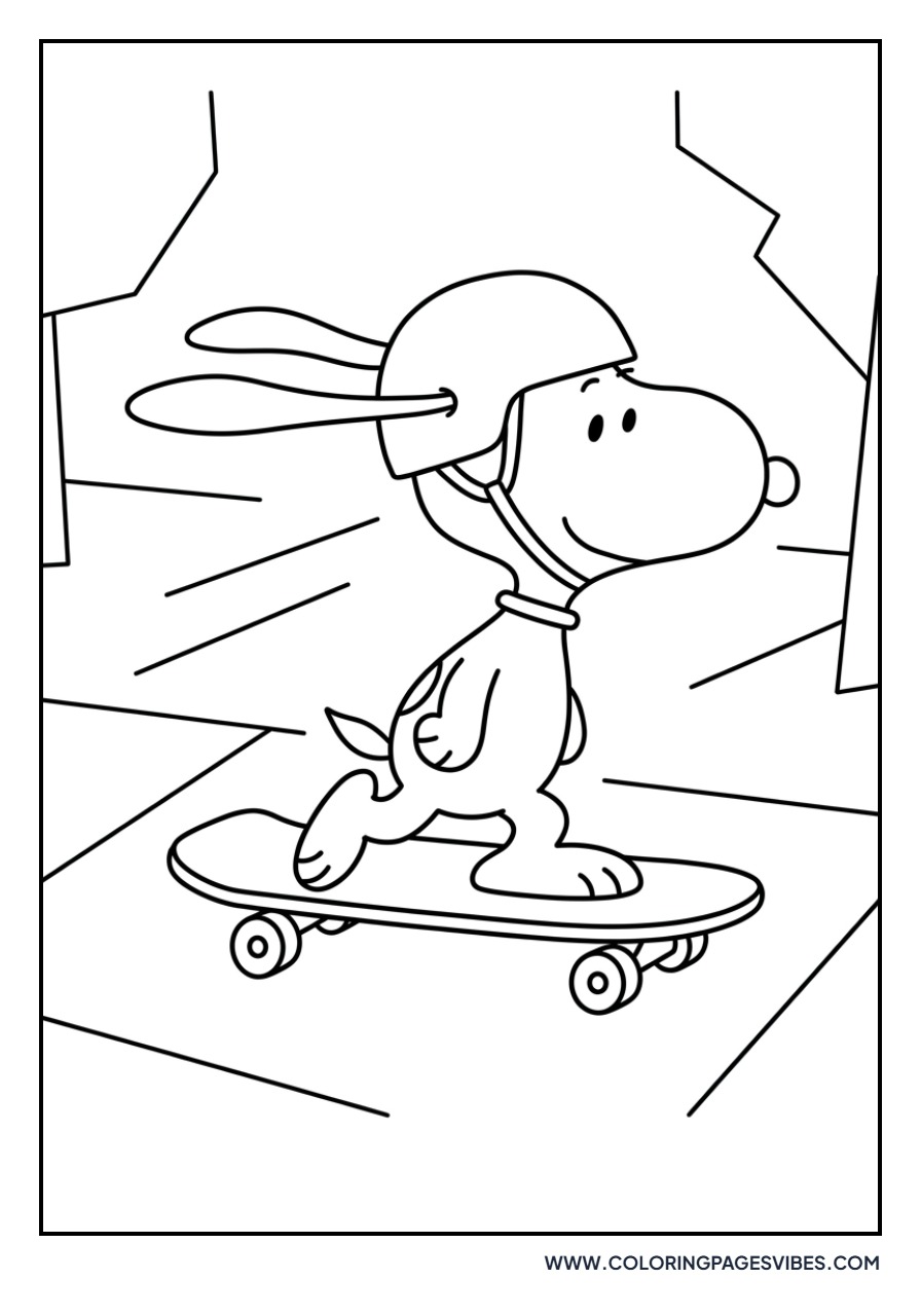Skateboarder Snoopy