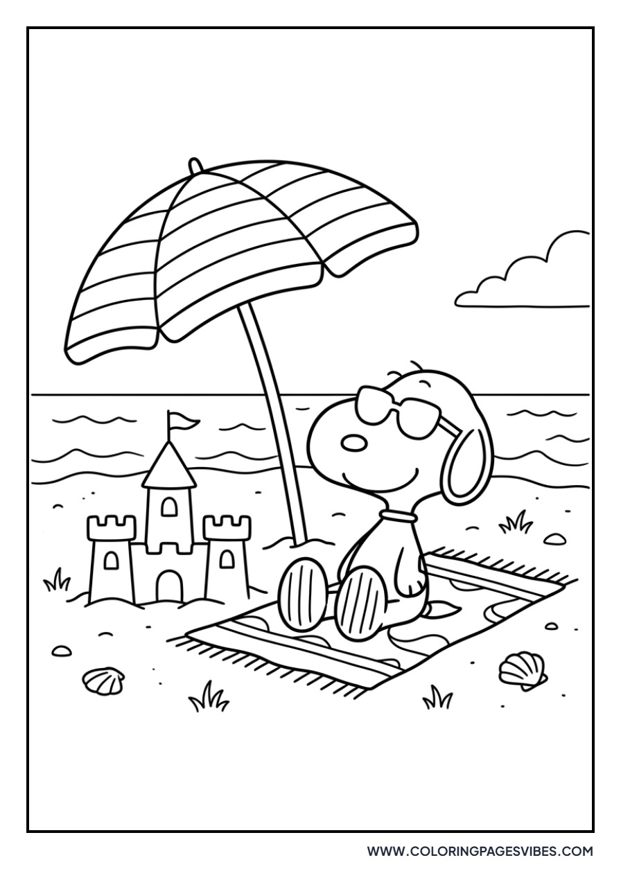 Snoopy at the Beach