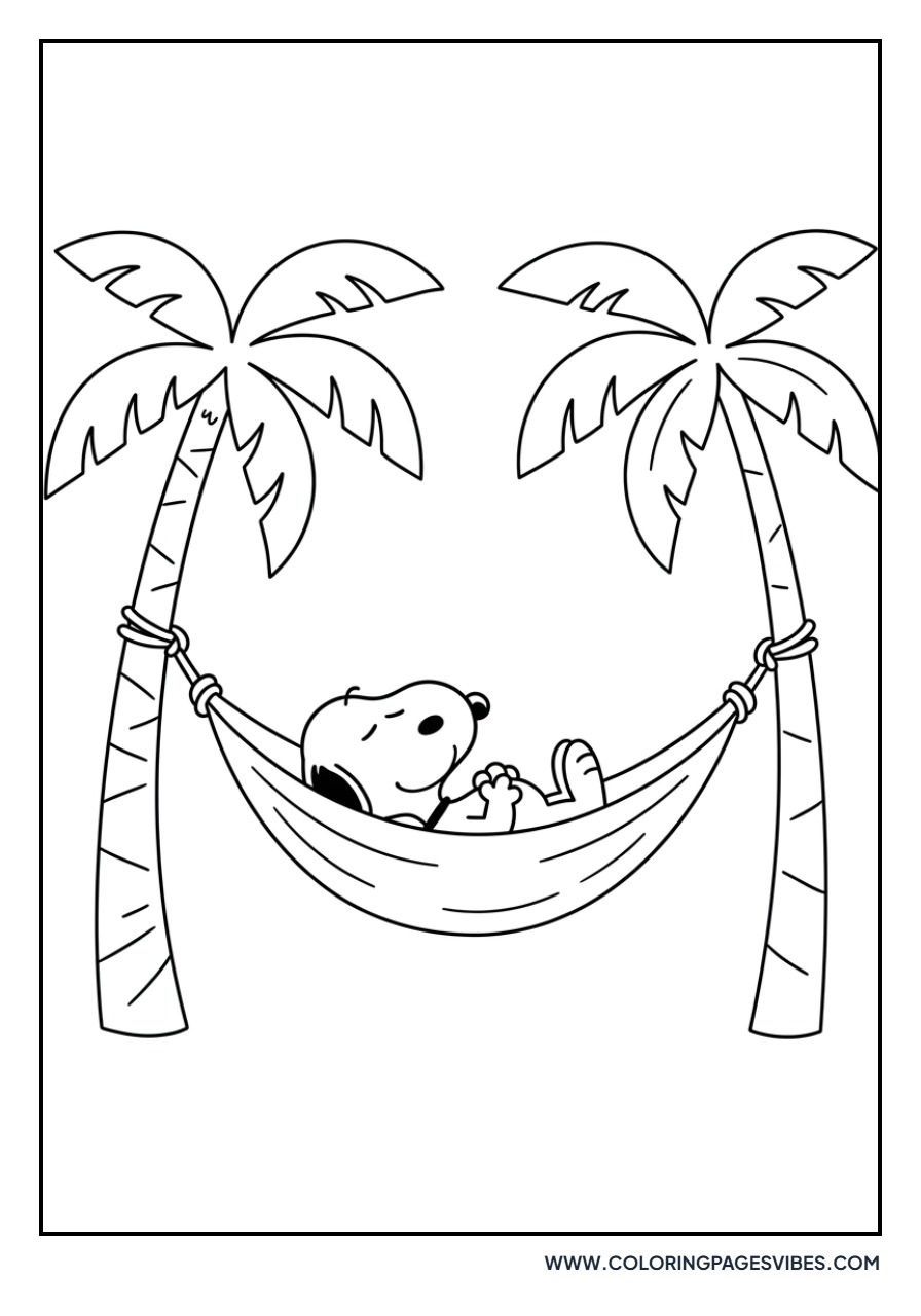 Snoopy in a Hammock