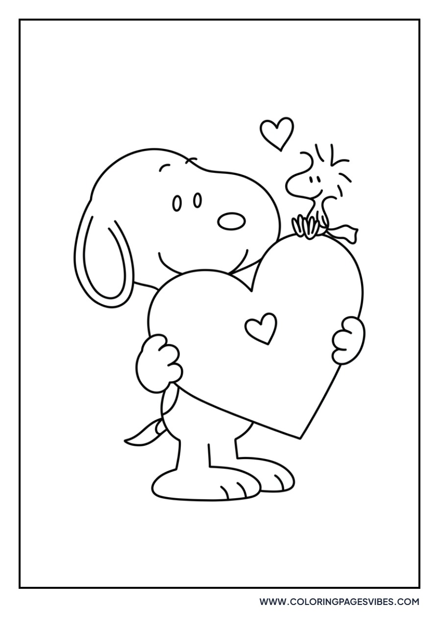 Snoopy with Valentine Heart