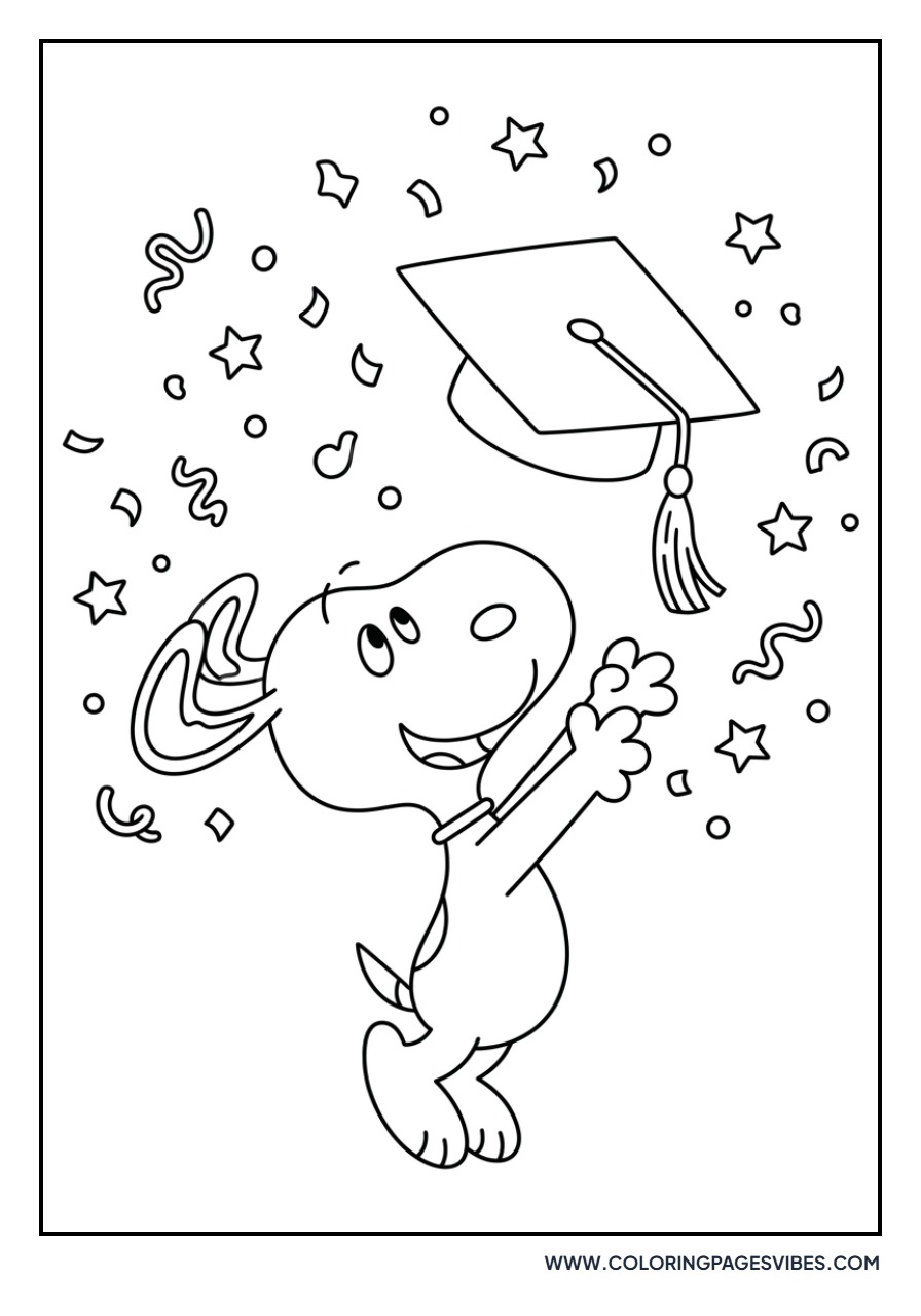Snoopy's Graduation Cap