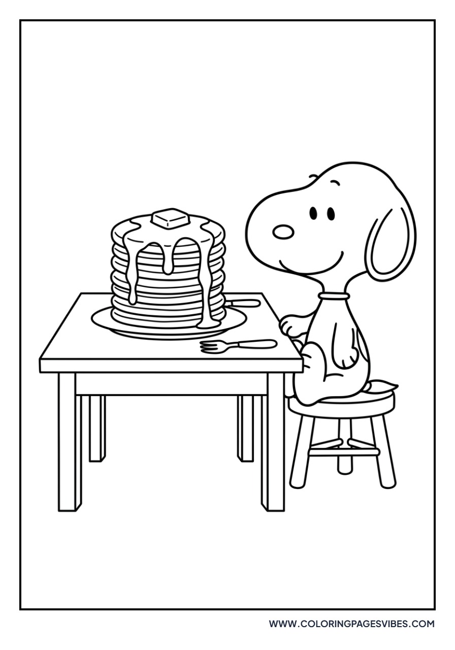 Snoopy's Pancake Breakfast