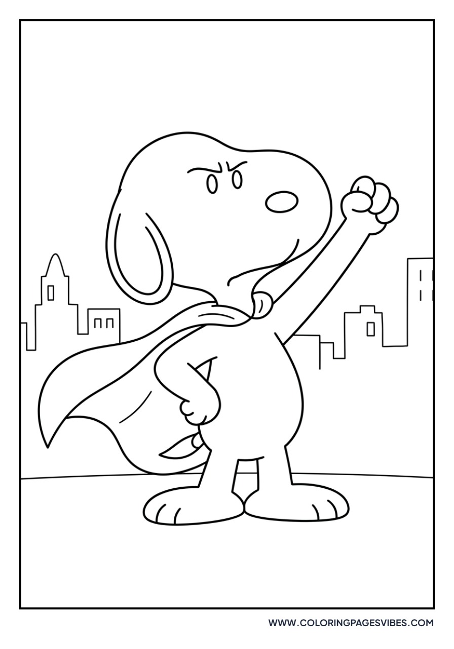 Superhero Snoopy