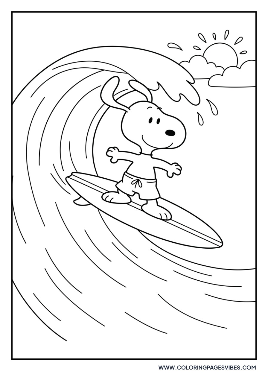 Surfer Snoopy