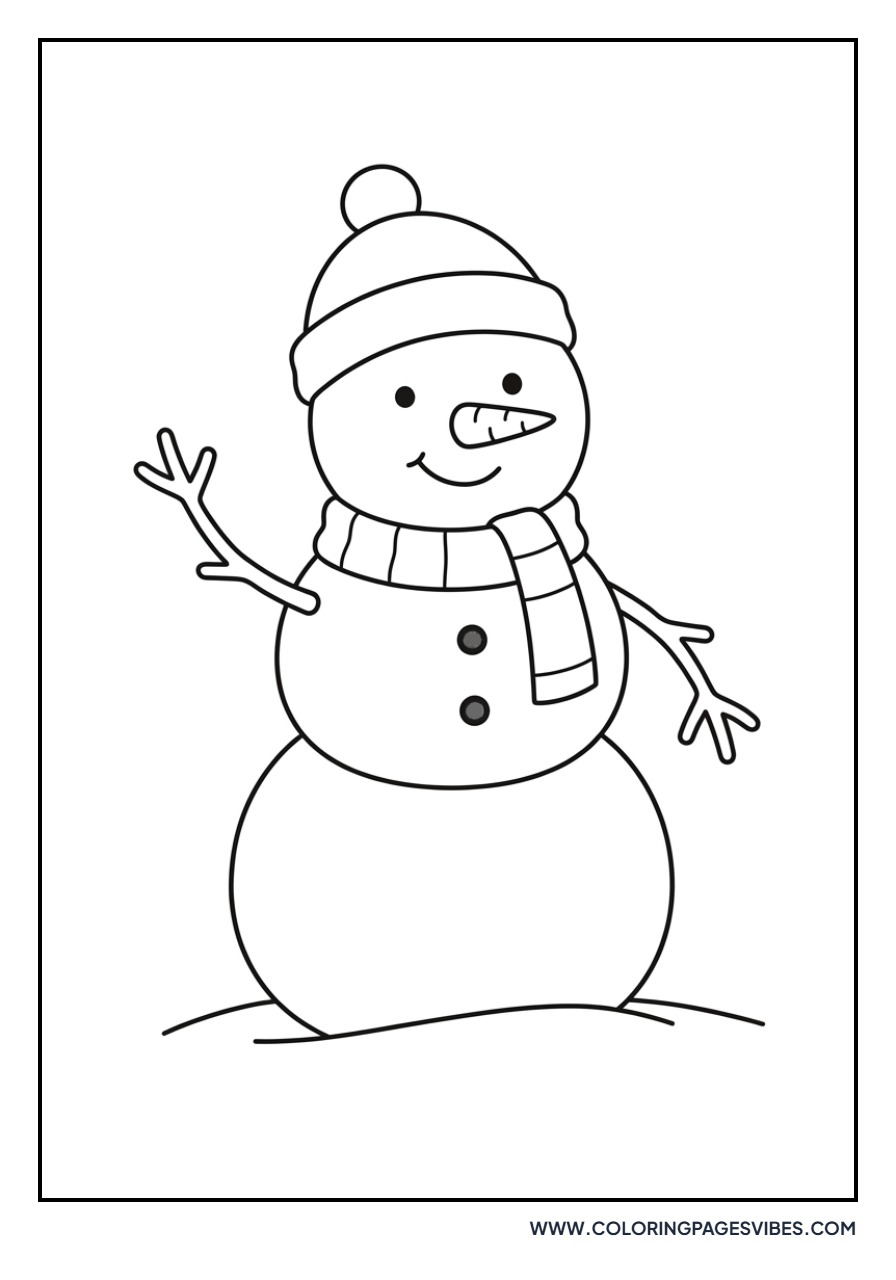snowman coloring page Sheet 21