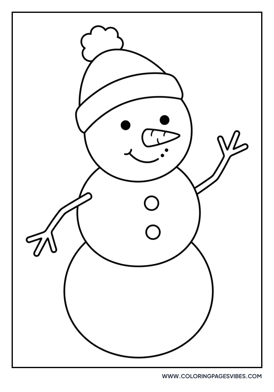 snowman coloring page Sheet 48