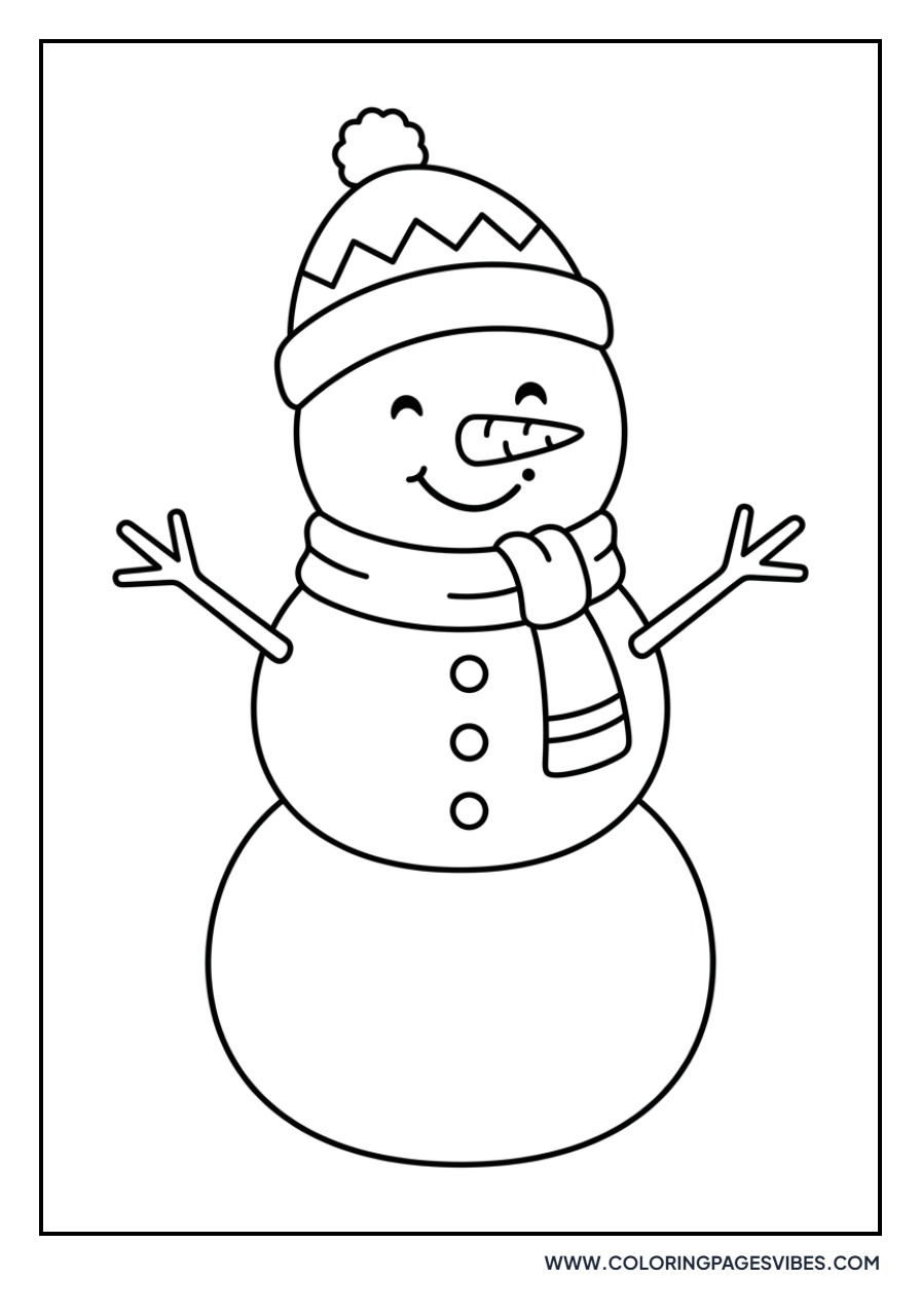 snowman coloring page Sheet 5