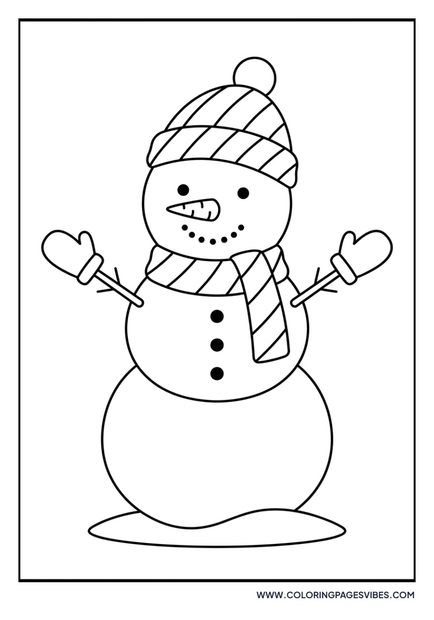 snowman coloring page Sheet 51
