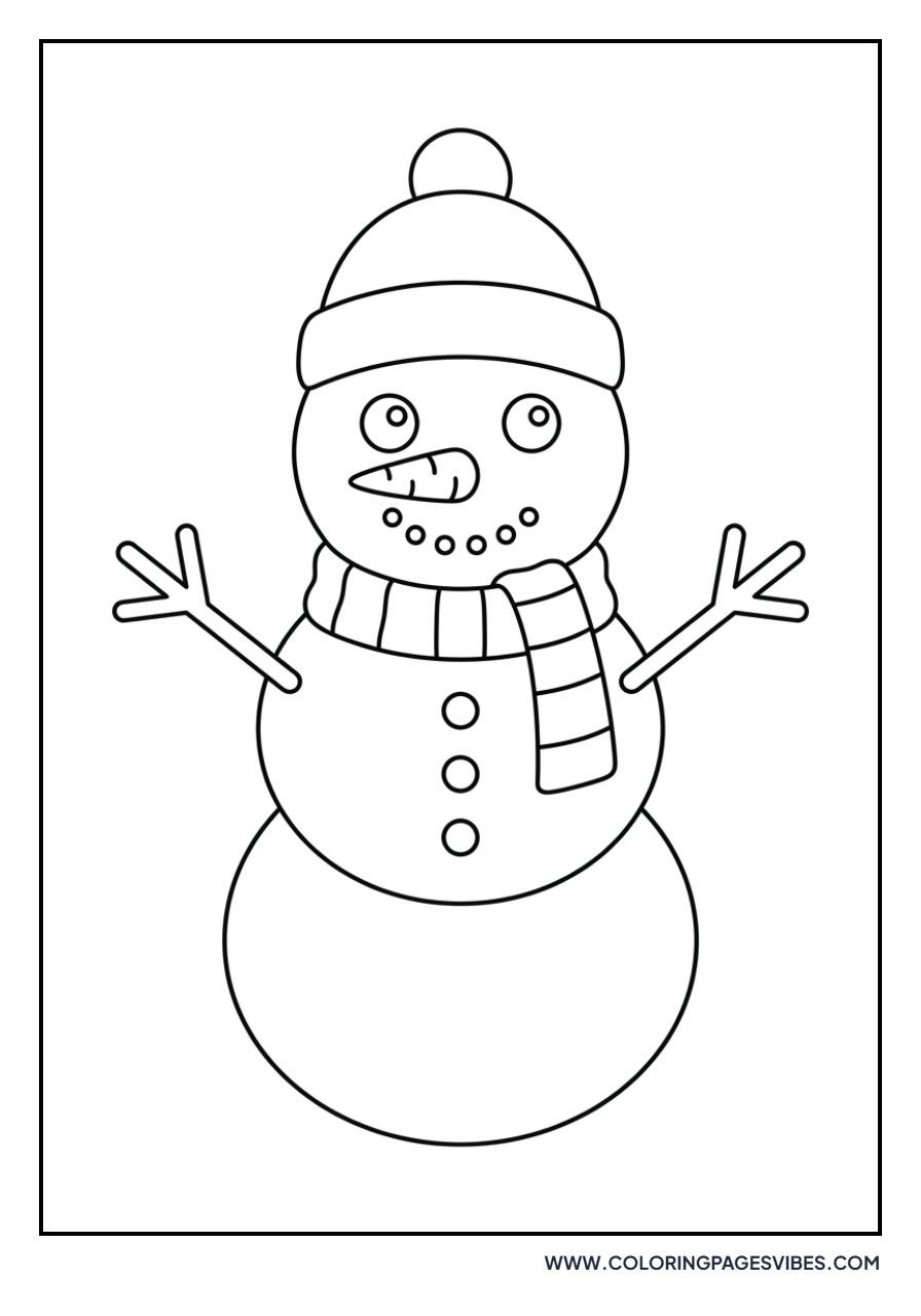 snowman coloring page Sheet 53