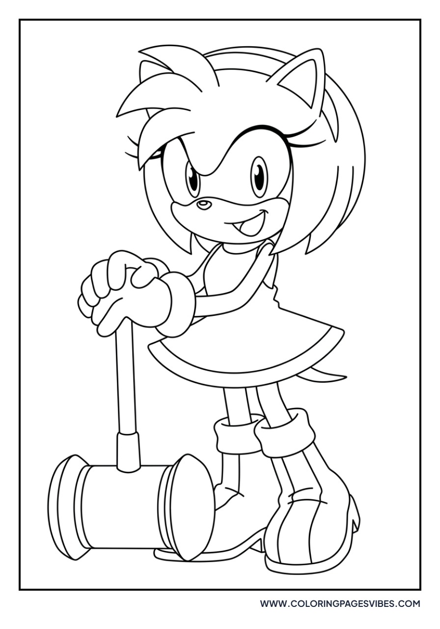 Amy Rose with Hammer