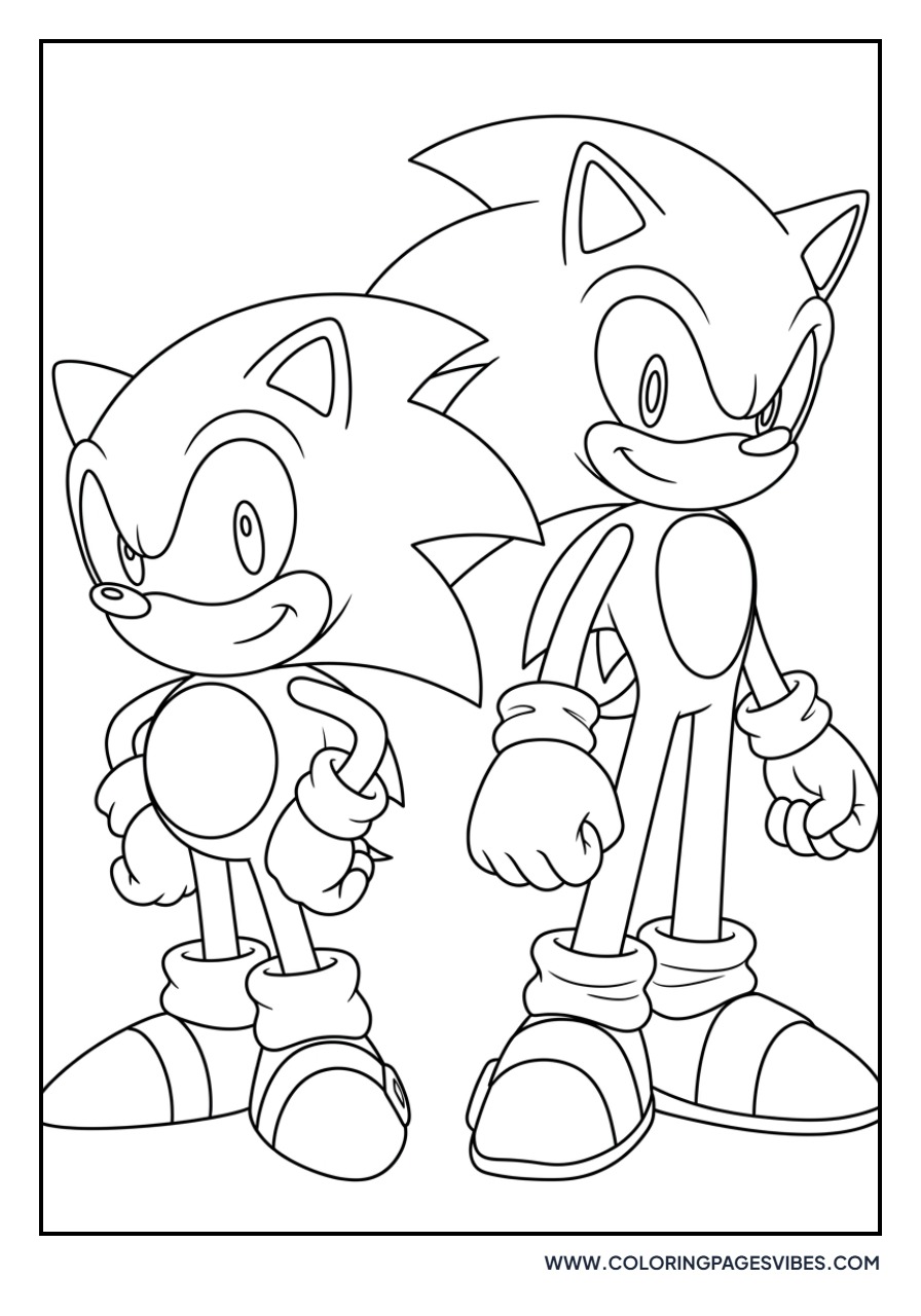 Classic and Modern Sonic